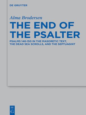 cover image of The End of the Psalter
